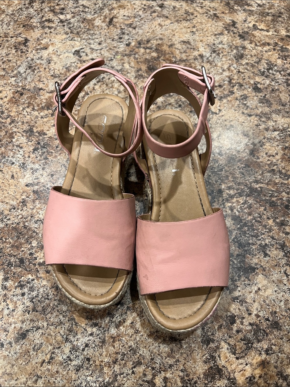 Soda Pink Girls' Ankle-Strap Platform Sandals
